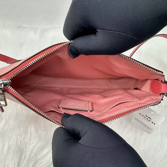 Coach Gallery File Bag Colorblock Crossbody Light Blush Multi Leather 91149 NWT - Picture 9 of 12